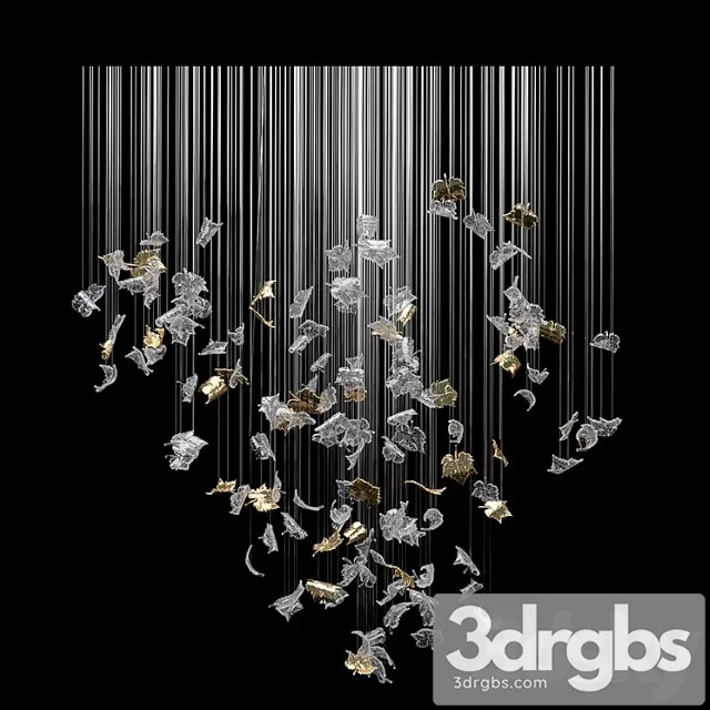 Dancing leaves chandelier 3dsmax Download