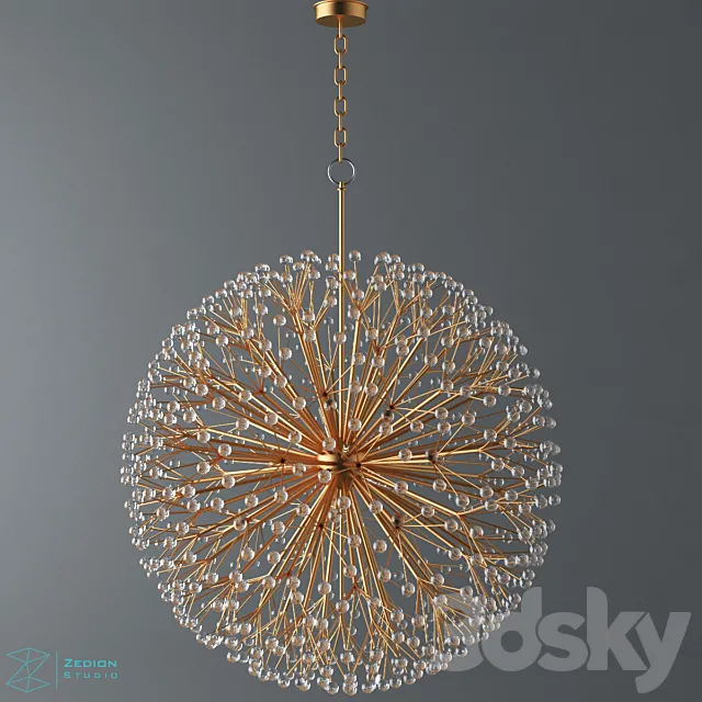 dandelion chandelier 3DS Max Model