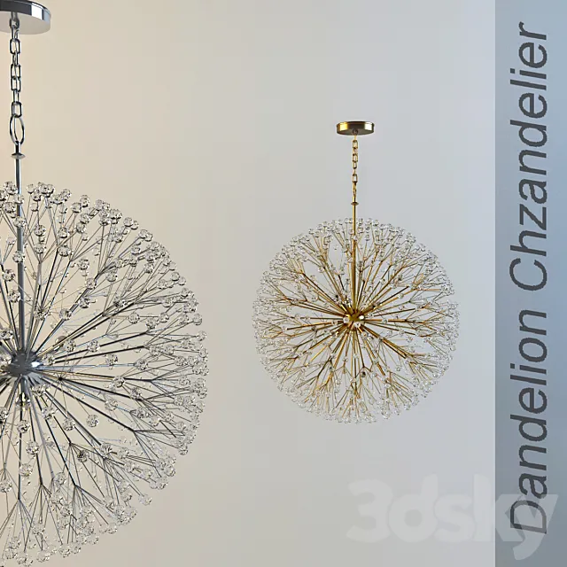 Dandelion Chzandelier 3ds Max