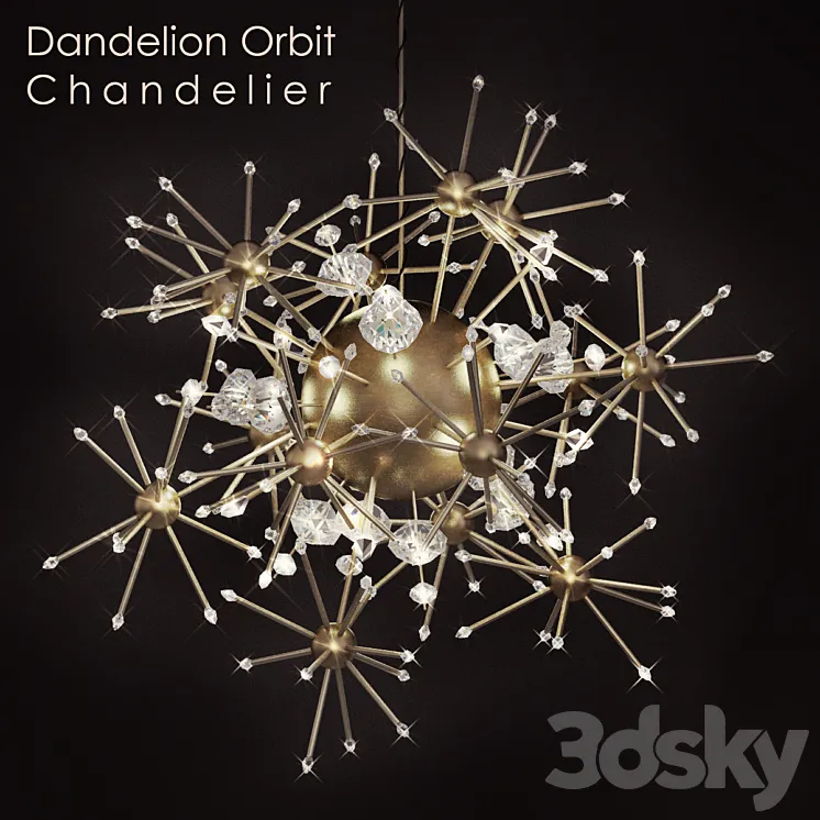 Dandelion Orbit Chandelier 3DS Max