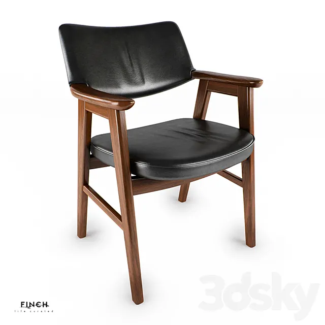 Danish Desk Chair 3DSMax File