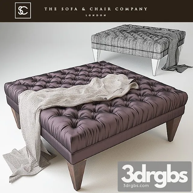 Danna Ottoman Tufted Occasional The Sofa Chair Company 3dsmax Download