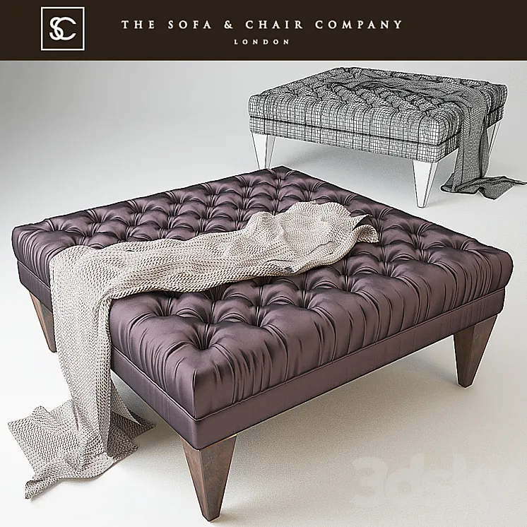 Danna ottoman tufted_Occasional_The sofa & Chair company 3DS Max