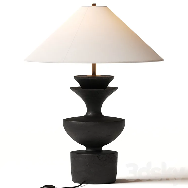 Danny Kaplan Ceramic Sophia Table Lamp 3DS Max Model