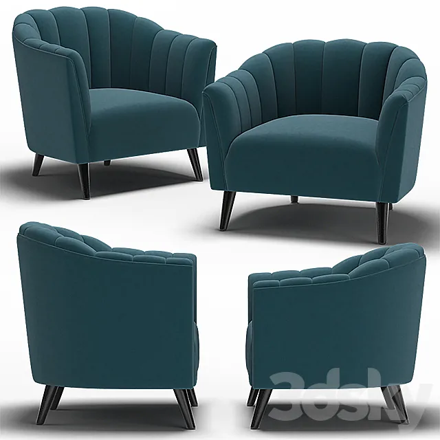 Dantone | Armchairs Charlotte High & Low 3ds Max