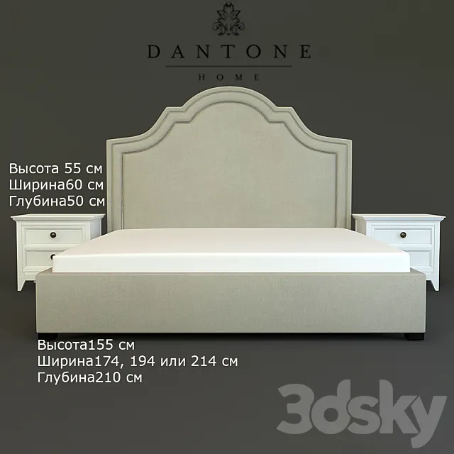 dantone bed and nightstand 3DSMax File
