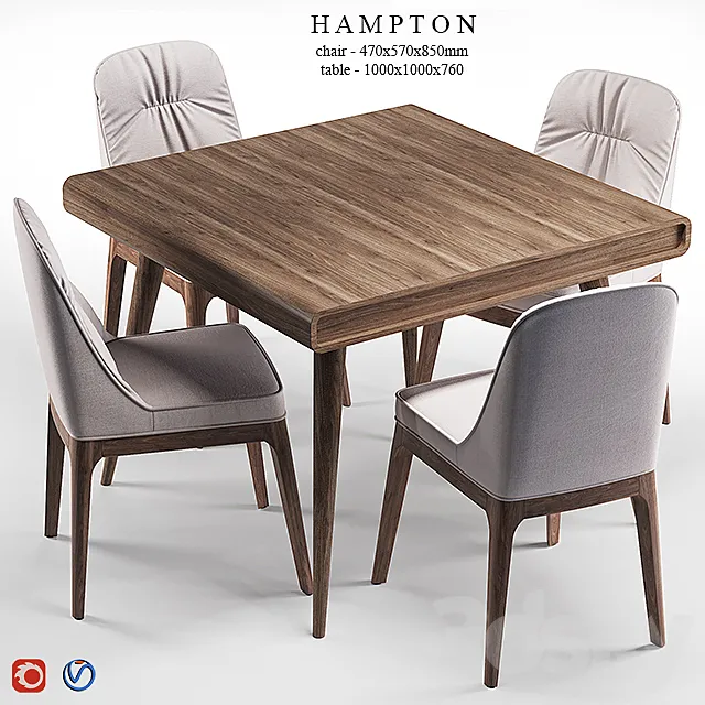 Dantone Hampton set 3ds Max