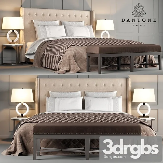 Dantone home bed jarrow buttons 2 3dsmax Download