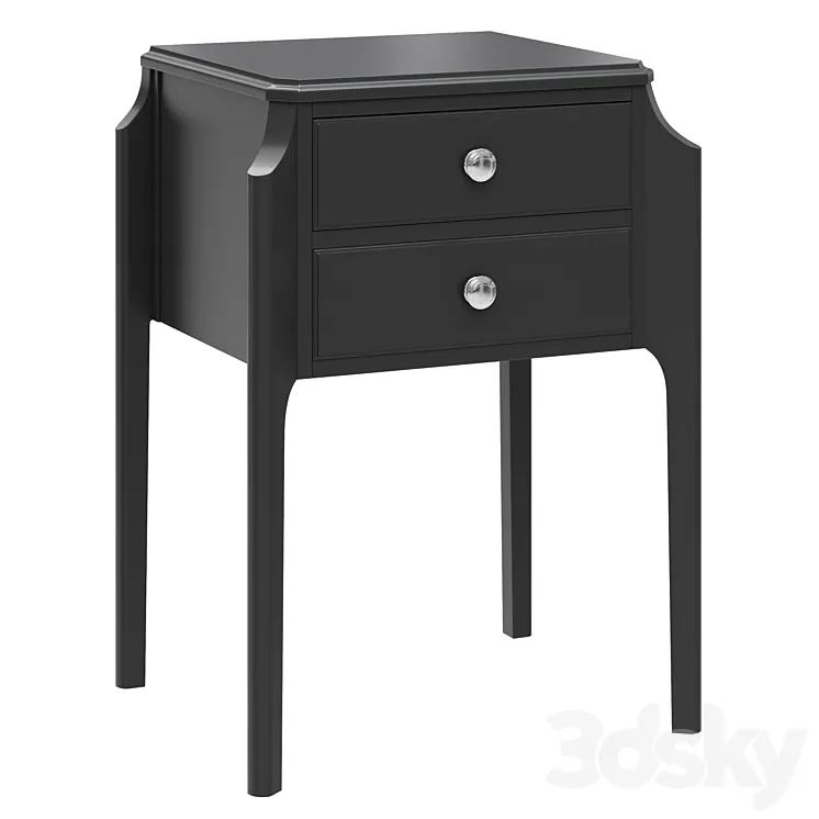 Dantone Home Bedside table Le Vizage with 2 drawers 3DS Max