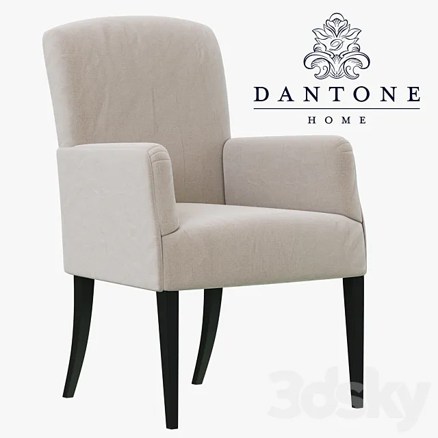 Dantone Home Chair-armchair Bordeaux-2 with flat back 3DSMax File
