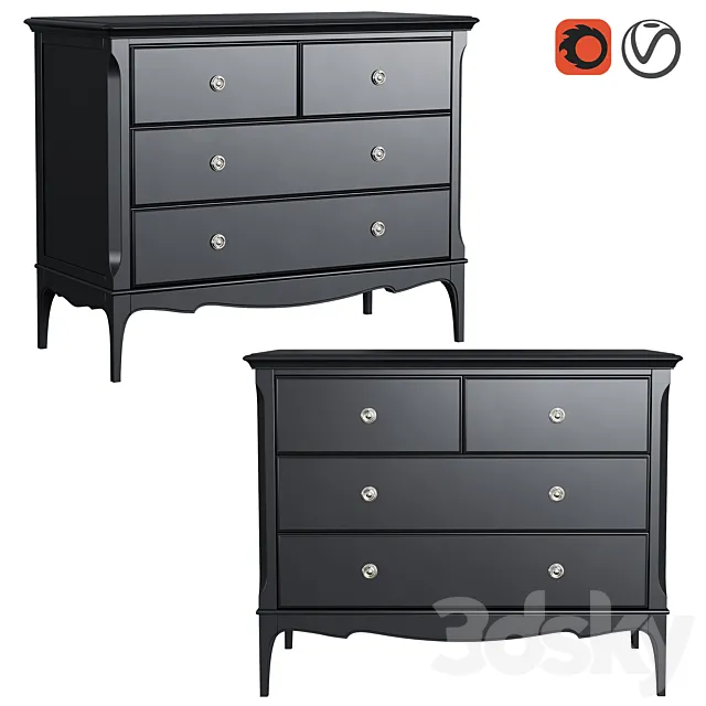 Dantone Home chest of drawers Venice 3DS Max Model