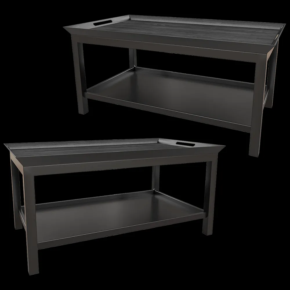 Dantone Home – Coffee table Newport with tray and shelf 2 3ds Max