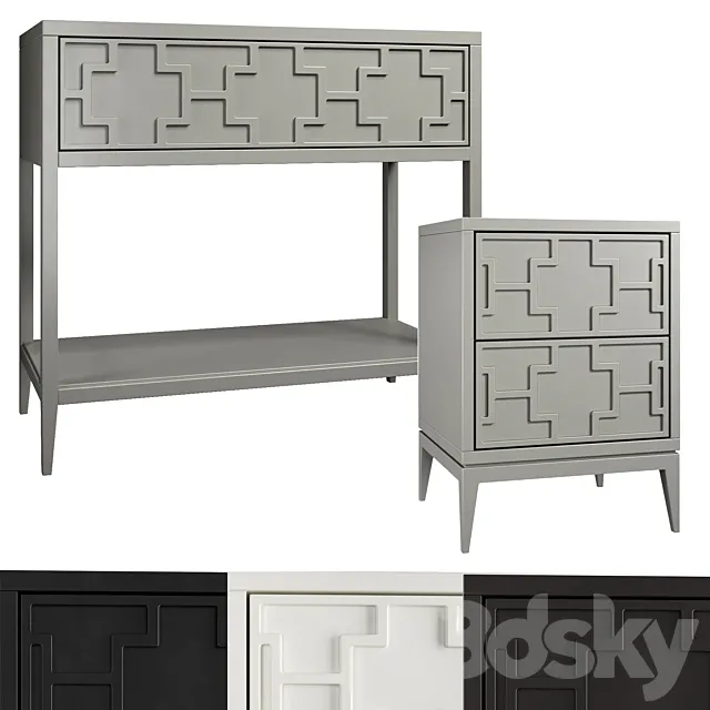 Dantone Home Console _ Nightstand Austin 3ds Max