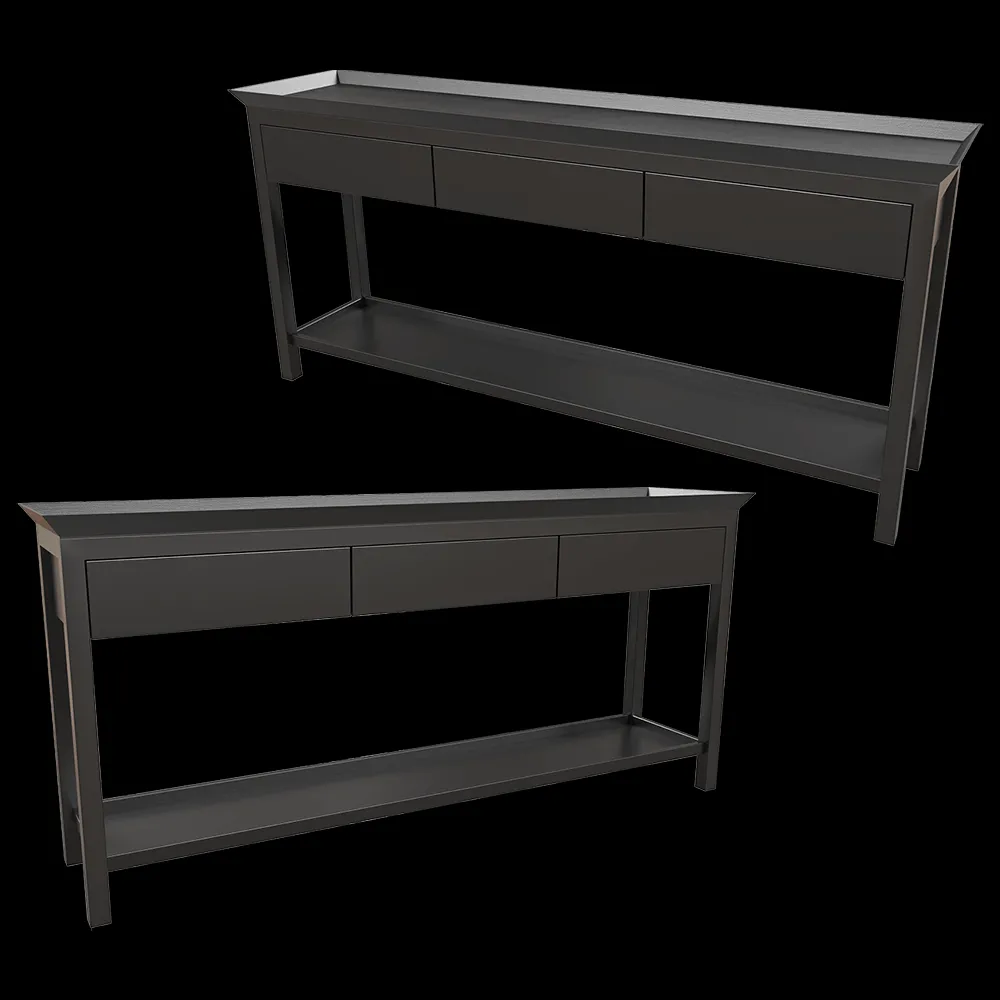 Dantone Home – Console Newport 3 drawer 3ds Max