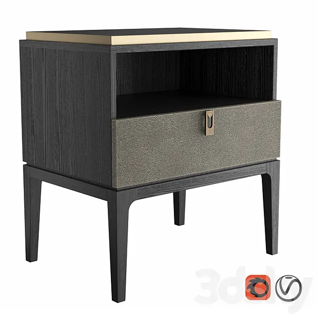 Dantone Home Glamour Bedside Table 3DSMax File