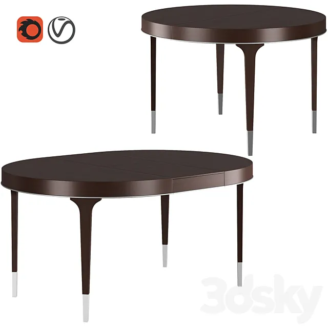Dantone Home Grand Classic Round Dining Table 3DSMax File