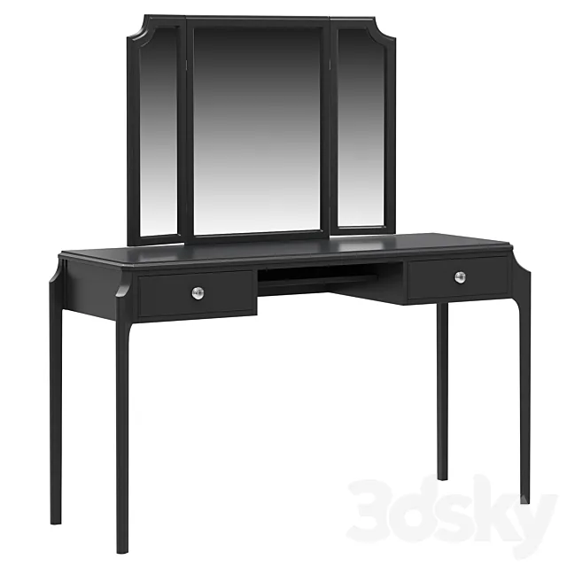 Dantone Home Le Visage dressing table with drawers and mirror 3ds Max