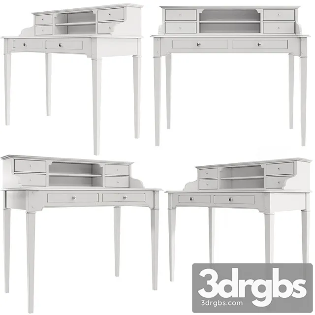 Dantone home oxford desk with shelves_2 2 3dsmax Download