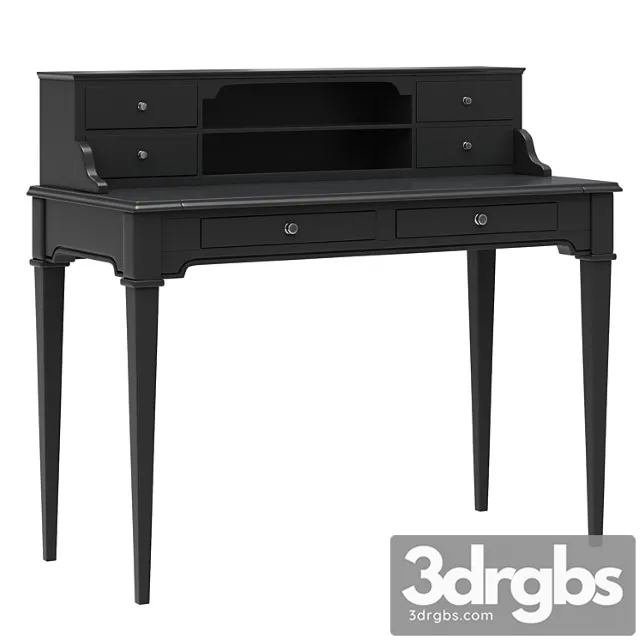 Dantone home oxford writing desk with shelves black 2 3dsmax Download