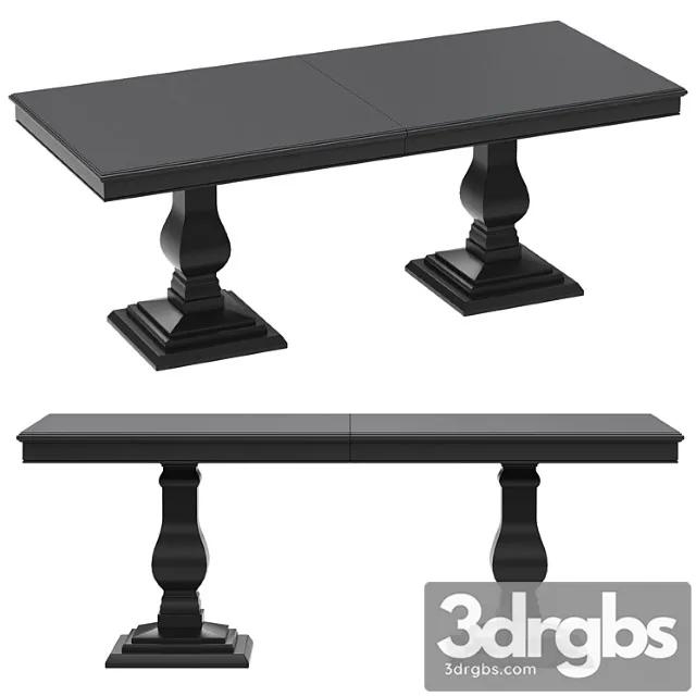 Dantone home rectangular folding dining table 2 3dsmax Download