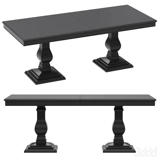 Dantone Home Rectangular folding dining table 3dsMax Model