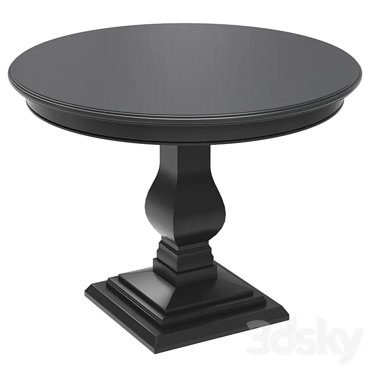 Dantone Home Round dining table 3DS Max