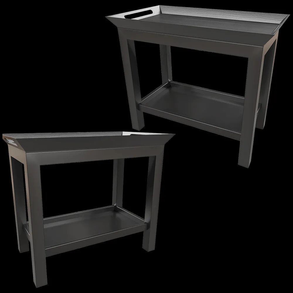 Dantone Home – Side table Newport with tray and shelf 3ds Max