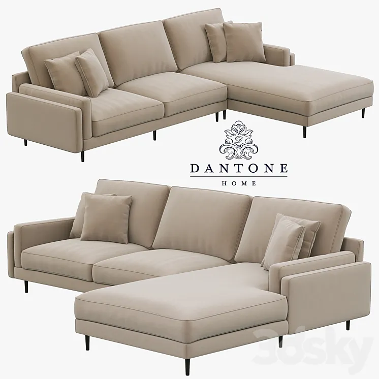 Dantone Home Sofa Portry Modular Two-Section 3DS Max