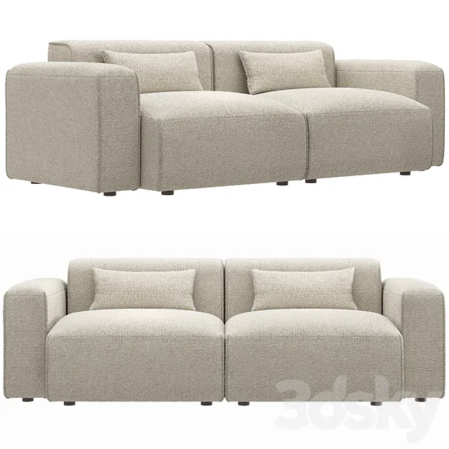 Dantone Home Sofa Twain double 3ds Max