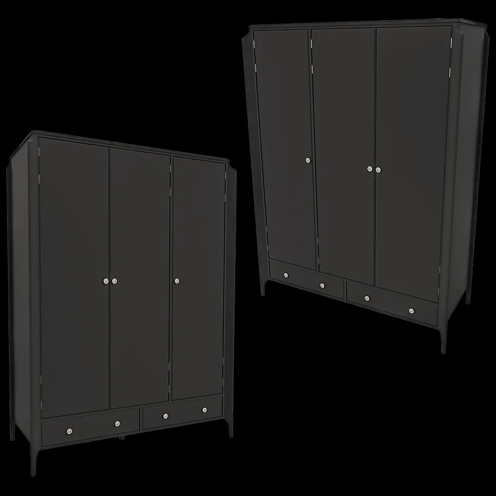 Dantone Home – Wardrobe Le Visage with 3 fronts 3ds Max