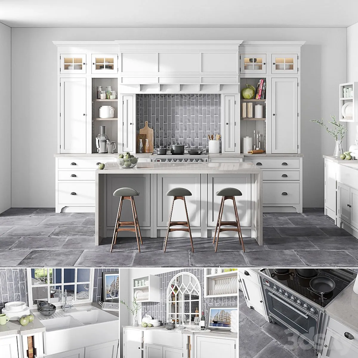 Dantone Kitchen First 3dsMax Model