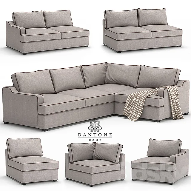 Dantone | Modular sofa “Stamford” 3DS Max Model