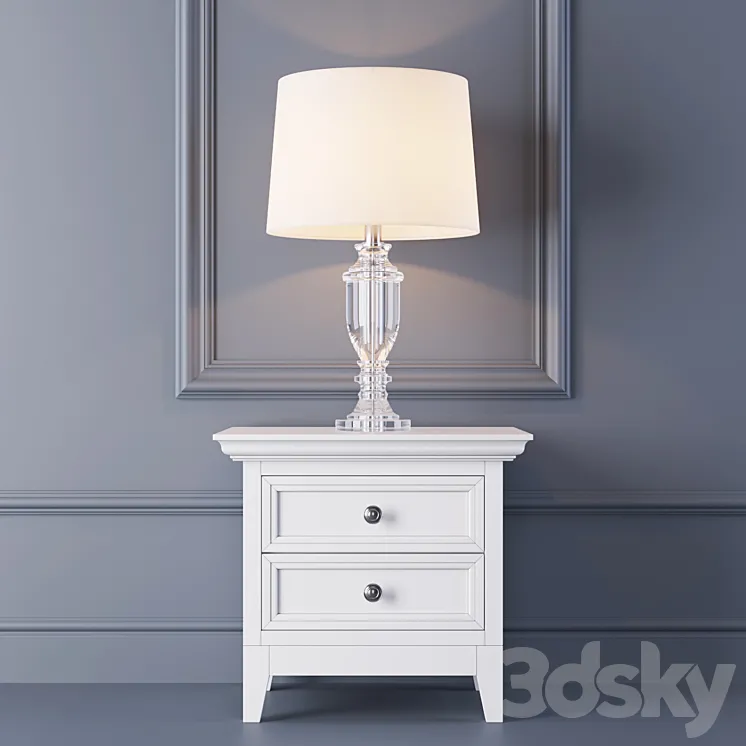 Dantone. Table lamp TCY0031 and dresser 3DS Max