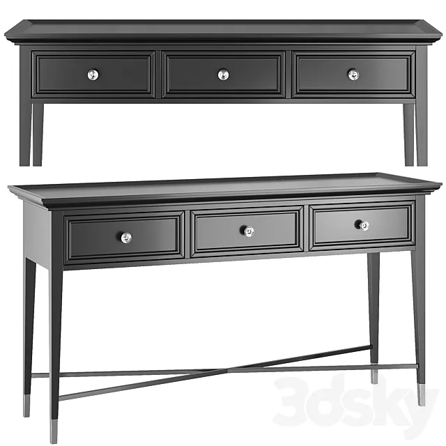 dantonehome Stafford console with 3 drawers 3ds Max