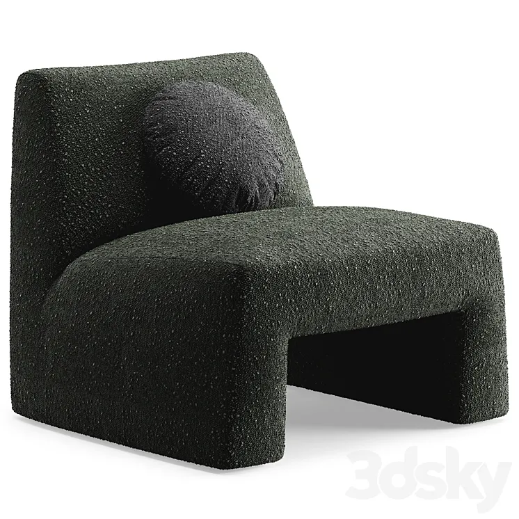 Dario Accent Chair By CB2 3DS Max
