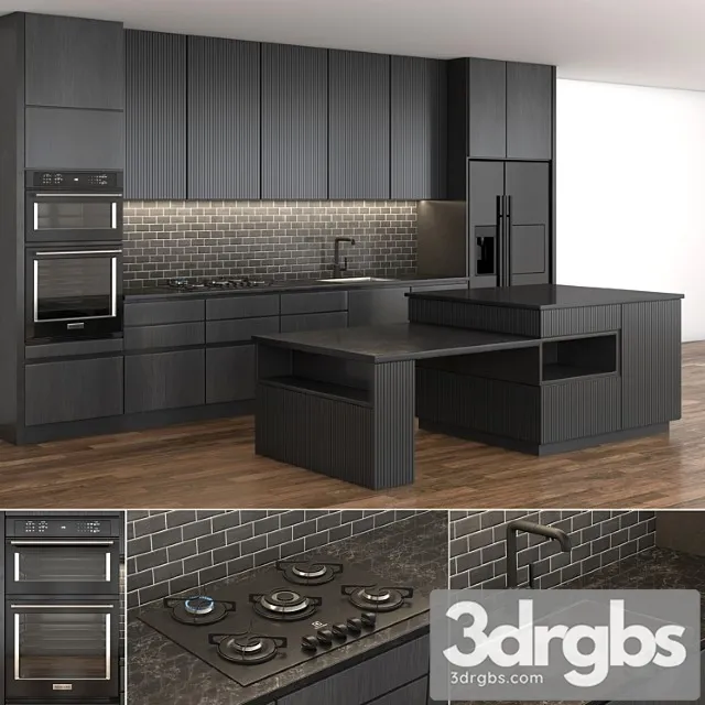 Dark kitchen 3dsmax Download