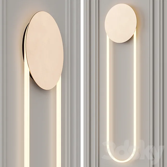 d’Armes RA – Wall light 3DS Max Model