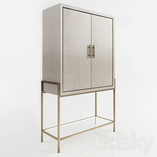 Darren Beige Cabinet 3ds Max