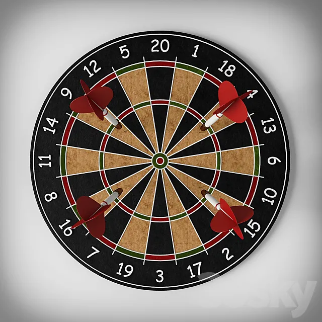 Darts 3DS Max Model