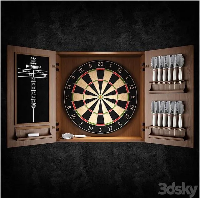 Darts set 3dsMax Model