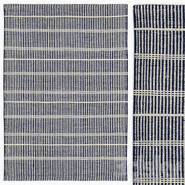 Dash & Albert Samson Navy Rug Carpet 3DS Max Model