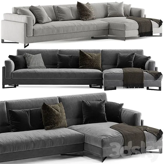 DAVIS IN L sofa by Frigerio Salotti 3dsMax Model