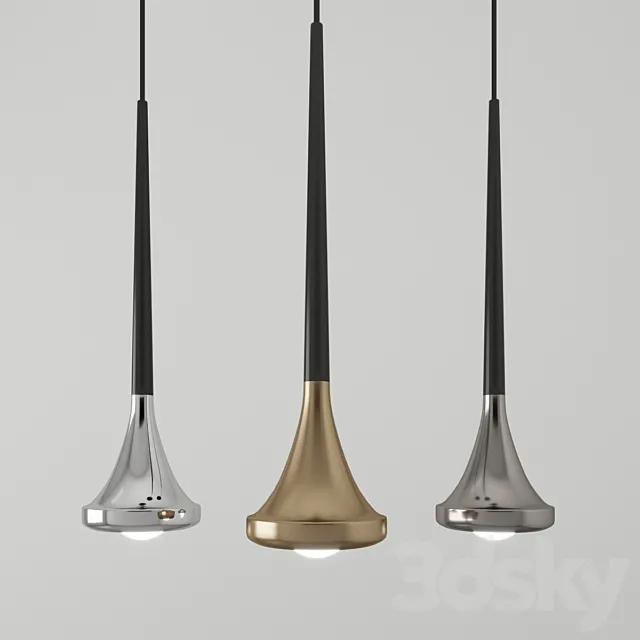 Davis LED pendant light by Kuzco Lighting 3DS Max Model