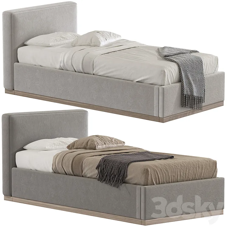 Dawn Kids’ Bed Indigo Linen 391 3DS Max Model