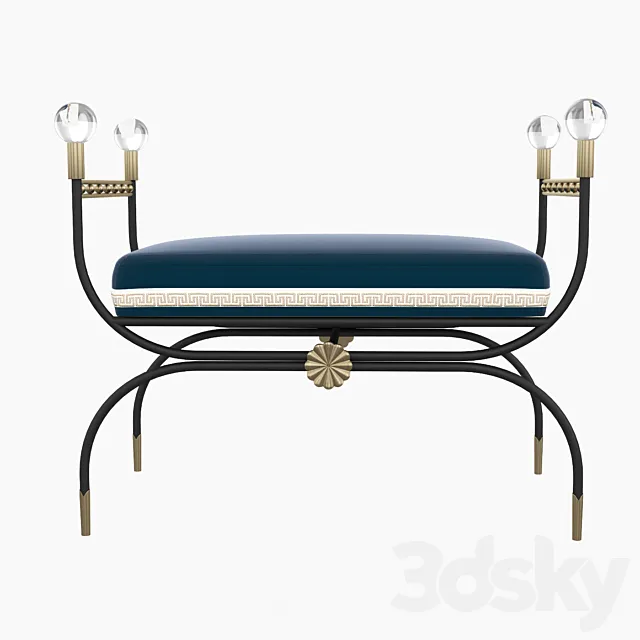 Daybed Rider Campaign Bench 3DSMax File