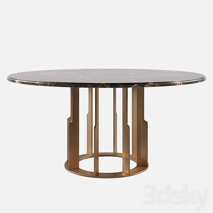 Daytona aston dining table 3DS Max Model