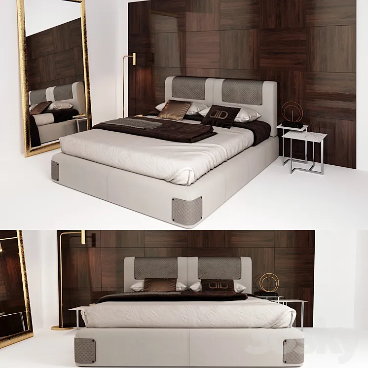 Daytona Juluis bedroom set 3DS Max Model