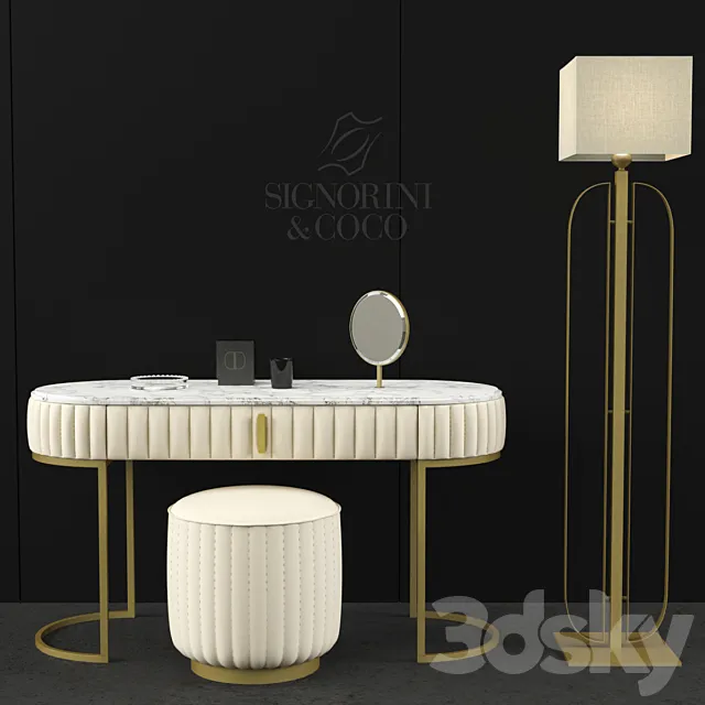 Daytona Rimmel dressing table Signorini and Coco 3DS Max Model