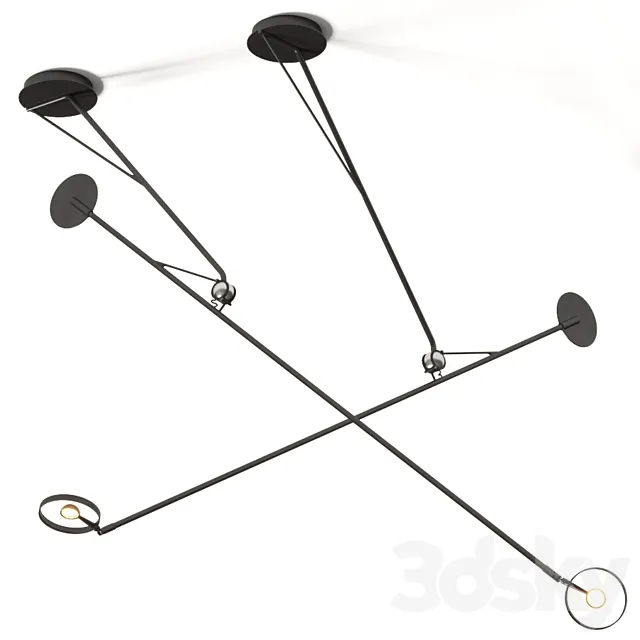 DCW Editions Aaro Ceiling Lamp 3ds Max