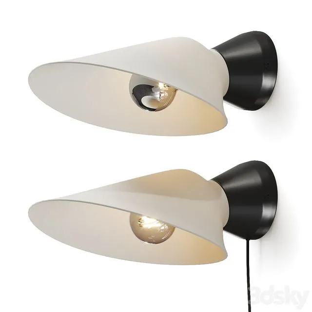 DCW Editions Plume Wall Lamp 3dsMax Model